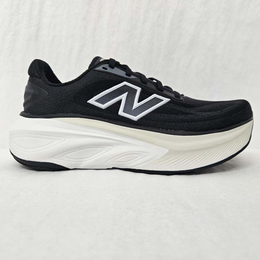 New Balance Fresh Foam X More v6 Running Shoes WMORGR6 Black White Women Size 7 - Picture 2 of 9